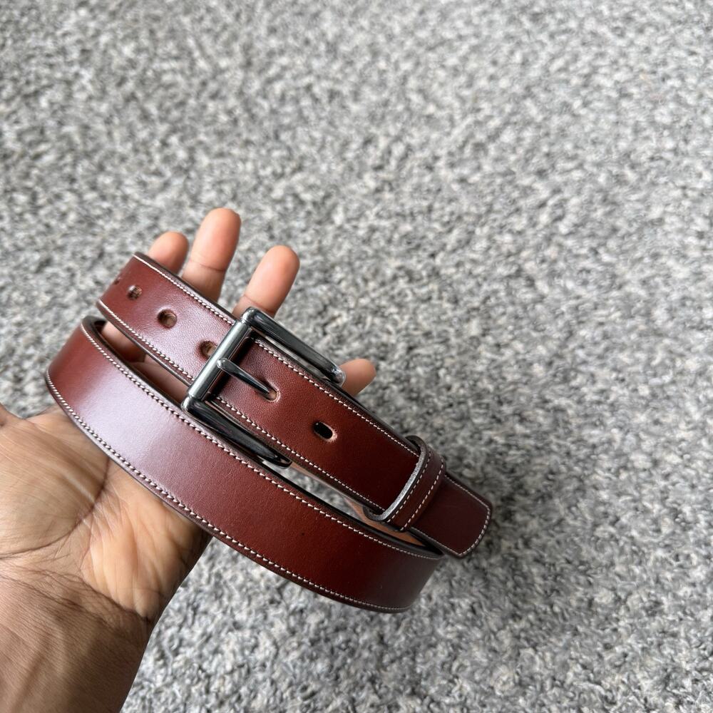 HANKS BELTS Leather Belt The Highland MENS 46 1.25” Width English Bridle